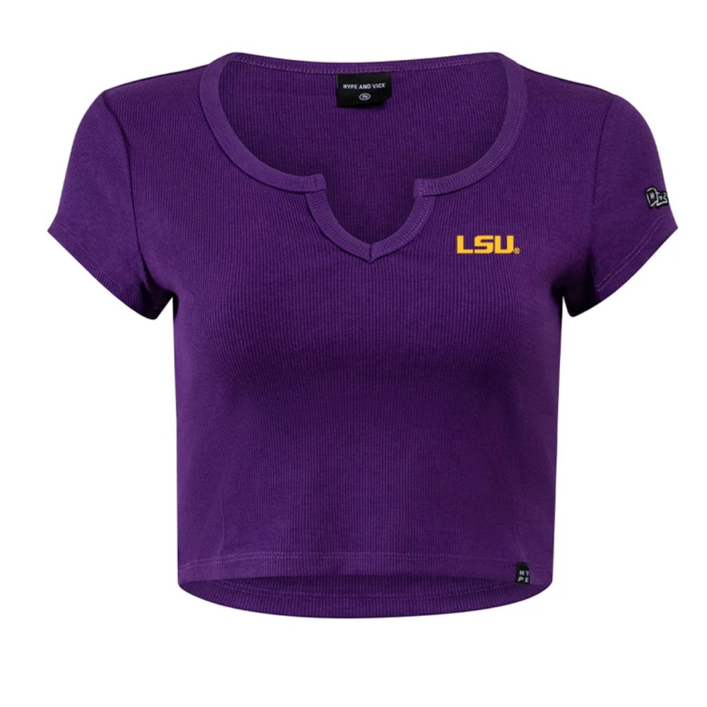 LSU crop top - S - NWT